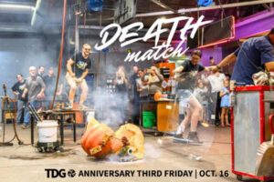 Happy Anniversary, Third Degree Glass! at Third Degree Glass Factory.